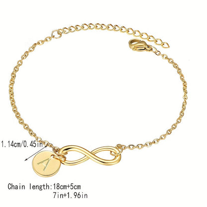 1pc Golden 26 Letter Bracelet